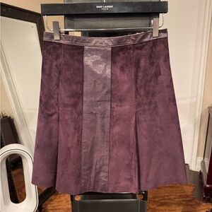 Salvatore Ferragamo Suede Skirt